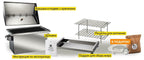 BBQ Smoker Grill Firepit Meat Cooker Grilling Outdoor Portable Wood