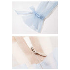 plush blue dress