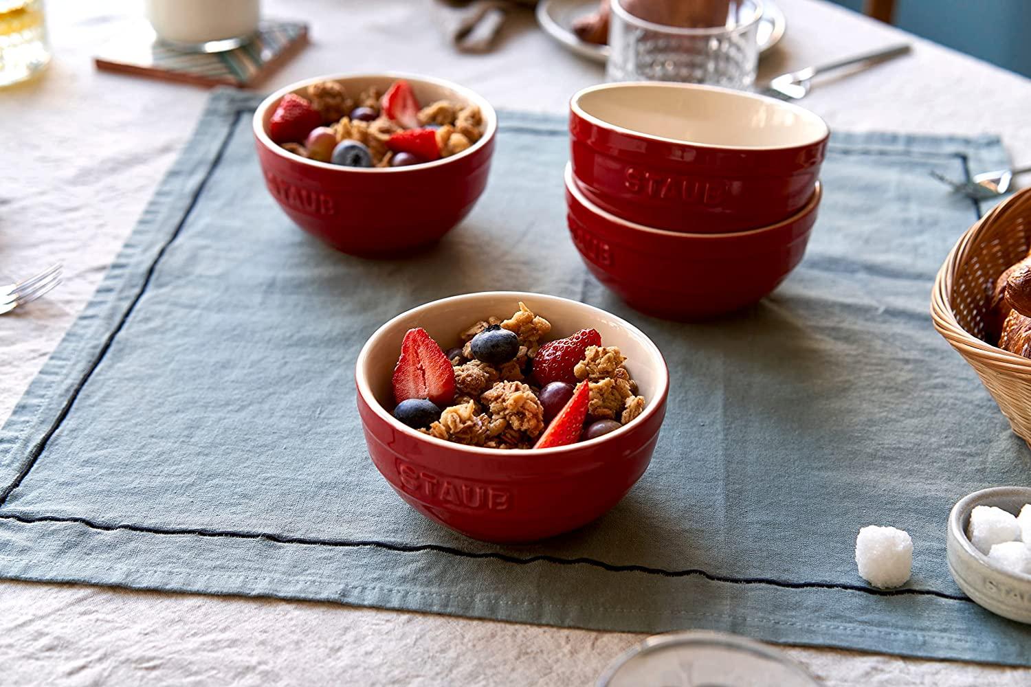 STAUB Ceramics Universal Bowl, 4.75-inch, Cherry