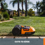 WORX WR155 20V Power Share LANDROID L 1/2-Acre Cordless Robotic Mower-6.0Ah Battery, Black and Orange