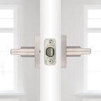 Halifax Square Satin Nickel Hall/Closet Door Lever