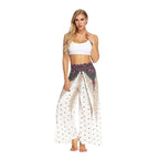 yoga casual slit wide leg pants