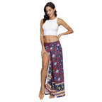 yoga casual slit wide leg pants