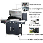 1 PC 27.5"x16.5" Multifunctional Courtyard Outdoor  Steel Gas BBQ Grill