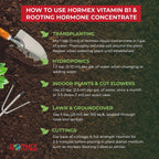 Hormex Vitamin B1 Rooting Hormone Concentrate | Prevents Transplant Shock | Accelerates Growth | Stimulates Roots | for All Plant Varieties and Grow Mediums Including Hydroponics (128 oz)