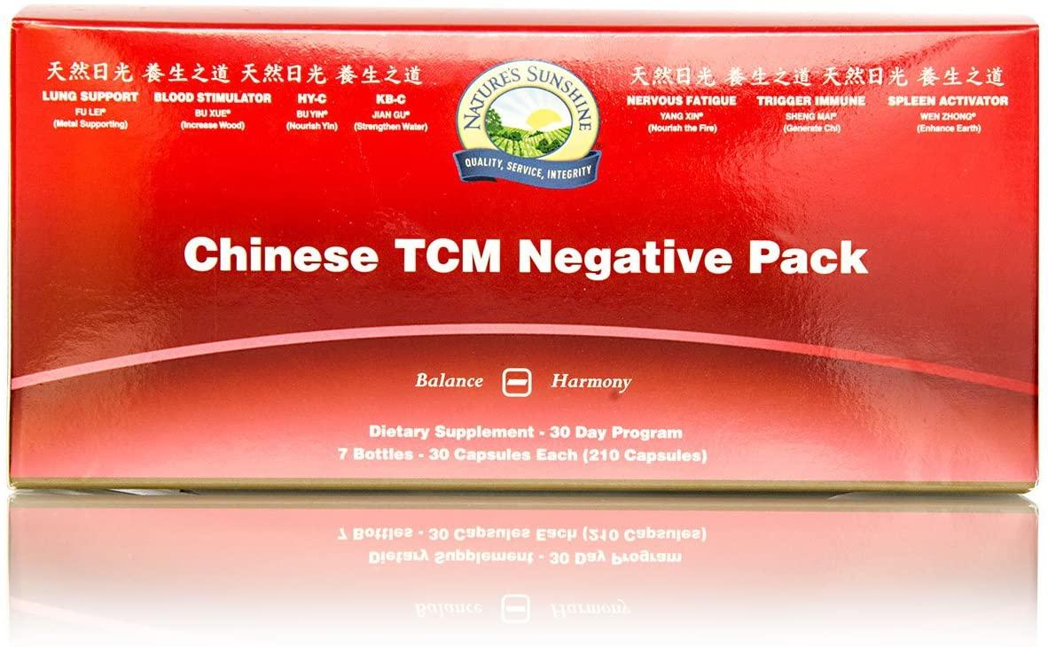 Nature's Sunshine TCM Vitamin Pack, Yin (Negative), 30 Day | Vitamin Packs for Men and Women Containing 7 Chinese Herbal Formulas and Vitamins