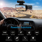 Dual Lens Dash Cam: Get Crisp 1080P Video Recording Day &amp; Night - 3.16 Wide Angle View!