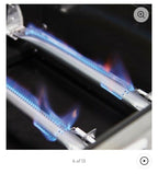 Deluxe  Steel Four-Burner Propane Gas Grill with Side Burner