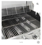 Deluxe  Steel Four-Burner Propane Gas Grill with Side Burner