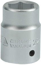 Yato Yt-1303 Deep Load Socket Of Size 22Mm &amp; Length 50Mm Suitable For 3/4 Inch Socket Wrench Set |Crv Chromium Satin Plated Steel|Socket Tool Box|Use: Home &amp; Mechanical Tools|Industrial/Power Tool