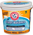 ARM &amp; HAMMER Clear Balance Swimming Pool Alkalinity &amp; pH Maintenance Tablets, White, 1 Pack, 16 Count