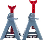 Pro-Lift Heavy Duty 6 Ton Jack Stands Pair - Double LocPins - Handle Lock and Mobility Pin for Auto Repair Shop with Extra Safety