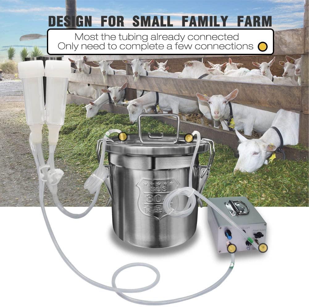 Hantop 12L Goat MilMachine (Pro) and Cow MilTeat Cup Replacement (Tube Included)