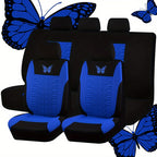 Upgrade Your Car Interior with a Universal Butterfly Pattern Tire Shape Auto Seat Cover Set - Airbag Safe &amp; Perfect for Trucks, Vans &amp; SUVs!