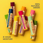 Burt's Bees Lip Balm, Moisturizing Lip Care, for All Day Hydration, 100% Natural, Original Beeswax with Vitamin E &amp; Peppermint Oil (4 Pack)