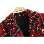 red plaid vintage jackets