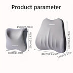 Car Headrest Lumbar Pillow High Rebound  Memory Foam Car Neck Pillow Waist Support High End Car Seat Pillow