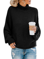Maternity Fashion  Turtleneck multi  color sweater