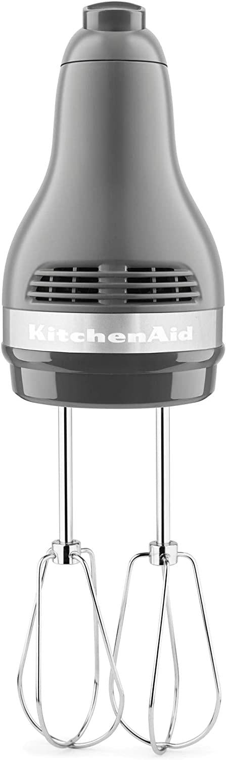 KitchenAid KHM512BM 5 Speed Hand Mixer, Black Matte, 1" count of 3