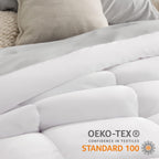 Bedsure Queen Comforter Duvet Insert - Quilted White, All Season Down Alternative Queen Size Bedding Comforter with Corner Tabs