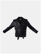 mens vintage zipper up button designer belted pocket leather jackets