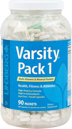 Lindberg Varsity Pack 1, 90 Multi-Vitamin and Mineral Packets with Antioxidants, Carotenoids, and More