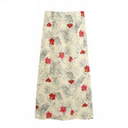 vintage bowknot midi skirt