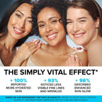 SimplyVital Face Moisturizer Collagen Cream - Anti Aging Neck and Décolleté - Made in USA Day &amp; Night Face Cream - Moisturizing, Lifting &amp; Recovery - 1.7oz