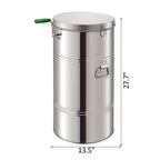 BestEquip Manual Honey Extractor 2 Frame Bee Extractor  Steel Honeycomb Spinner Crank Beekeeping Equipment