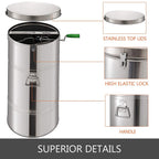 BestEquip Manual Honey Extractor 2 Frame Bee Extractor  Steel Honeycomb Spinner Crank Beekeeping Equipment