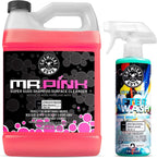 Chemical Guys CWS_402A Car Wash, Dry &amp; Shine Bundle - Mr. Pink Foaming Car Wash Soap, 128 fl oz (1 Gal) + After Wash Gloss Boosting Drying Aid (16 fl oz) (2 Items) For Cars, Trucks, SUVs, RVs &amp; More