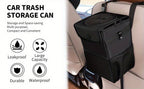 Keep Your Car Clean &amp; Organized - ZukMi Car Trash Can With Lid &amp; StoraPockets!