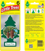 LITTLE TREES Air Fresheners Car Air Freshener. Hanging Tree Provides Long Lasting Scent for Auto or Home. Royal Pine, 24 Air Fresheners