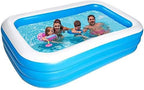 WECEN I&amp;K Inflatable Swimming Pool, Family and Kids Inflatable Rectangular Pool (260x165x50 cm)
