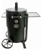 19202089  Bronco Barrel Drum Smoker, Porcelain-Coated Steel,