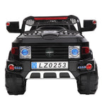 UBesGoo 12V Kids Battery Powered Electric Red 4-Wheeler Ride-On Car with LED Headlights, Music, Remote Control - Black