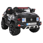UBesGoo 12V Kids Battery Powered Electric Red 4-Wheeler Ride-On Car with LED Headlights, Music, Remote Control - Black