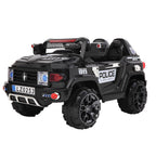 UBesGoo 12V Kids Battery Powered Electric Red 4-Wheeler Ride-On Car with LED Headlights, Music, Remote Control - Black