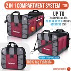 Starling's Car Trunk Organizer - Durable Storage SUV Cargo Organizer Adjustable, Bordeaux