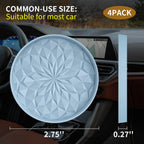 Car Cup Coaster [4 Pack] ME.FAN Silicone Car Coasters/Cup Mats - 2.75In Universal Non-Slip Recessed Car Interior Accessories - Car Cup Holder Insert Coasters Ether