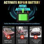 12V 6 Amp Intelligent Automatic Battery Charger/Maintainer With LCD Screen, Impulse Repair &amp; Summer/Winter Modes