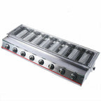 40" Tabletop Grill Commercial LPG Gas BBQ Grill w/ 8 Burners Picnic Cooker
