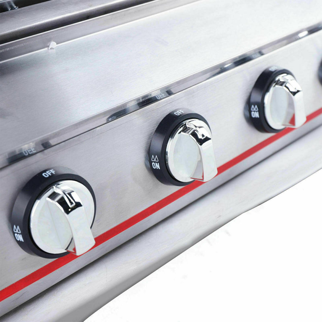 40" Tabletop Grill Commercial LPG Gas BBQ Grill w/ 8 Burners Picnic Cooker