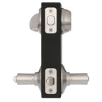 Satin Nickel Single Cylinder Deadbolt with Latitude Entry Door Lever Combo Pack