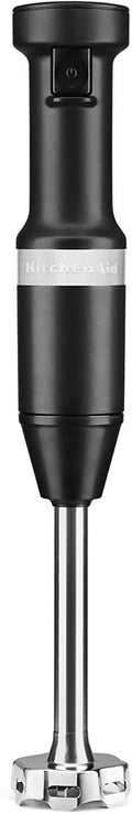 KitchenAid KHBV53BM Variable Speed Corded Hand Blender, Black Matte, 8 in