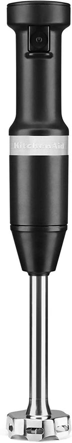 KitchenAid KHBV53BM Variable Speed Corded Hand Blender, Black Matte, 8 in