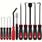 11pcs Precision Pick &amp; Hook Set With Scraper For Remove Automotive Electronics Maintenance Hoses Gasket Hand Pick Up Tools