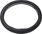 Car Steering Wheel Cover, Anti-Slip, Safety, Soft, Breathable, Heavy Duty, Thick, Full Surround, Sports Style (Black)