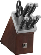 J.A. Henckels International Statement Kitchen Knife Set, 7-pc, Knife Sharpener, Professional Chef Knife Set, Chef Knife Set, Paring Knife, Utility Knife, Dark Brown