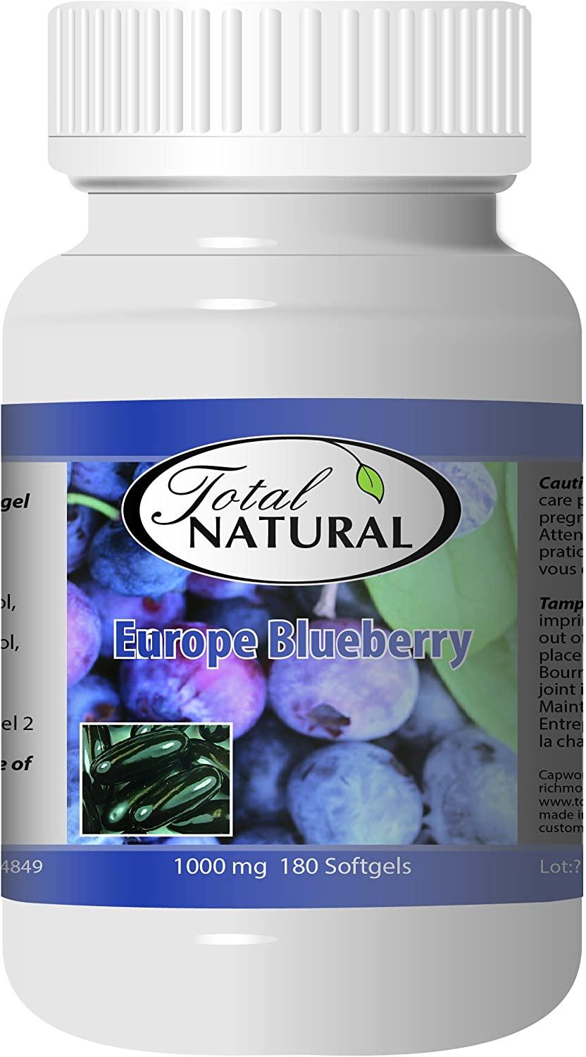 Europe Blueberry 1000mg 180s - [12 Bottles] Vision Care